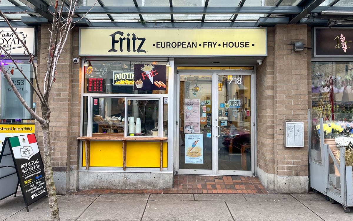 Fritz European Fry House in downtown Vancouver, Canada