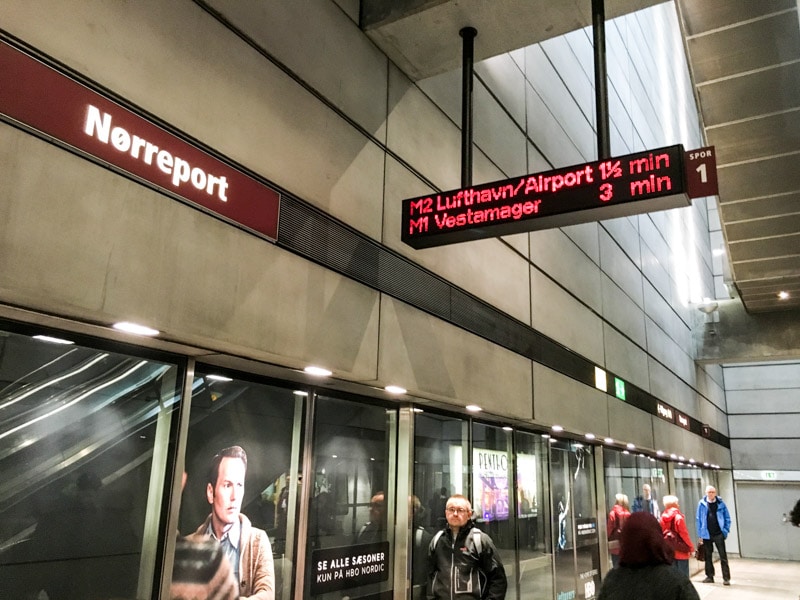 Nørreport Metro Station platform