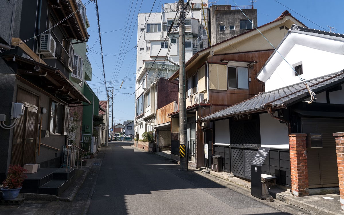 Back alleys of Naguri District, Inuyama, Japan