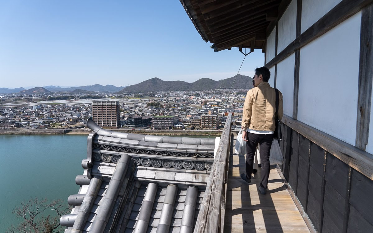 View from the top floor of the castle