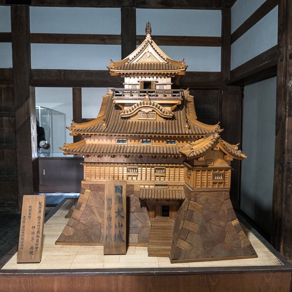 Wooden model of castle