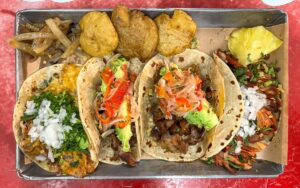 Assorted tacos, Taqueria Orinoco, Mexico City