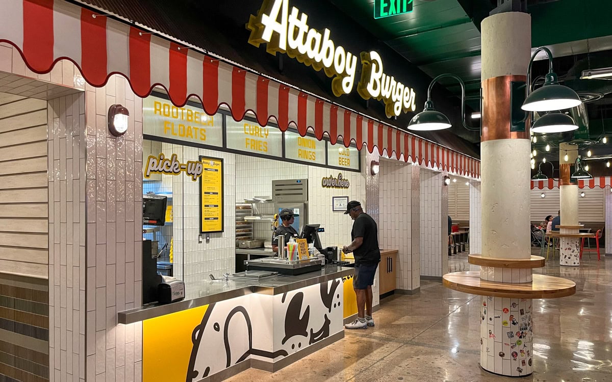 The newly opened Canteen Food Hall, home to Attaboy Burger, at Rio Hotel & Casino in Las Vegas