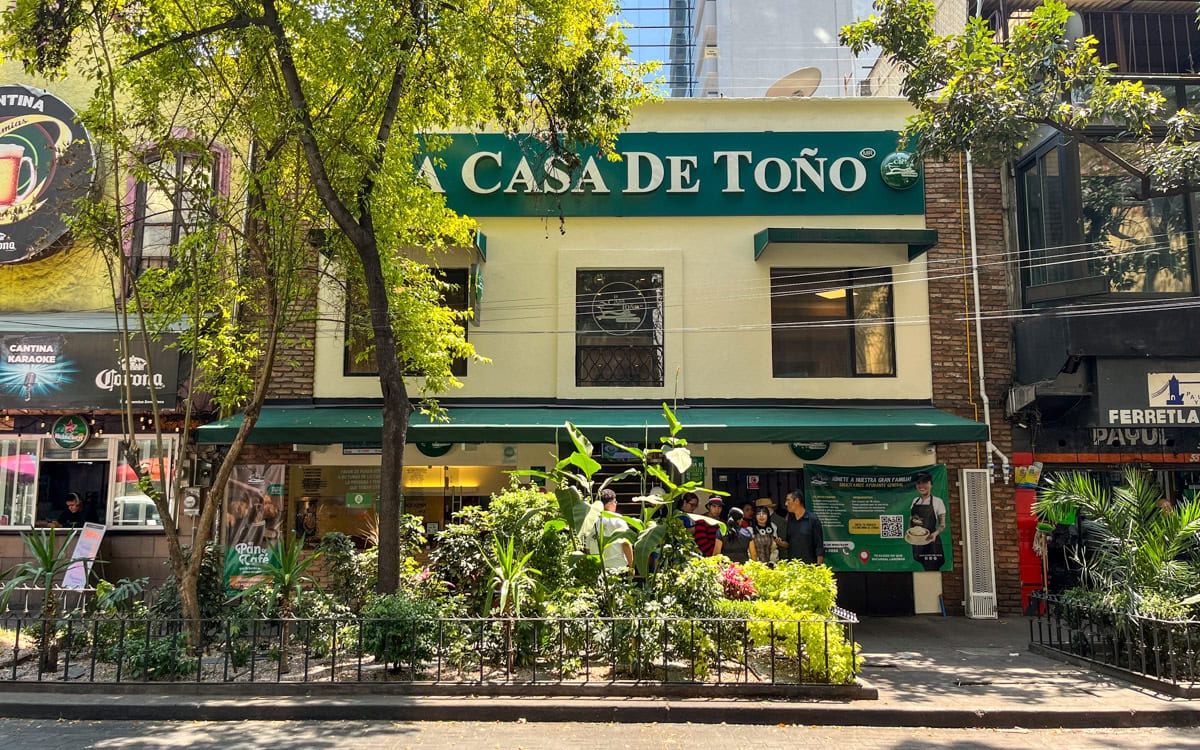 La Casa de Toño in Mexico City