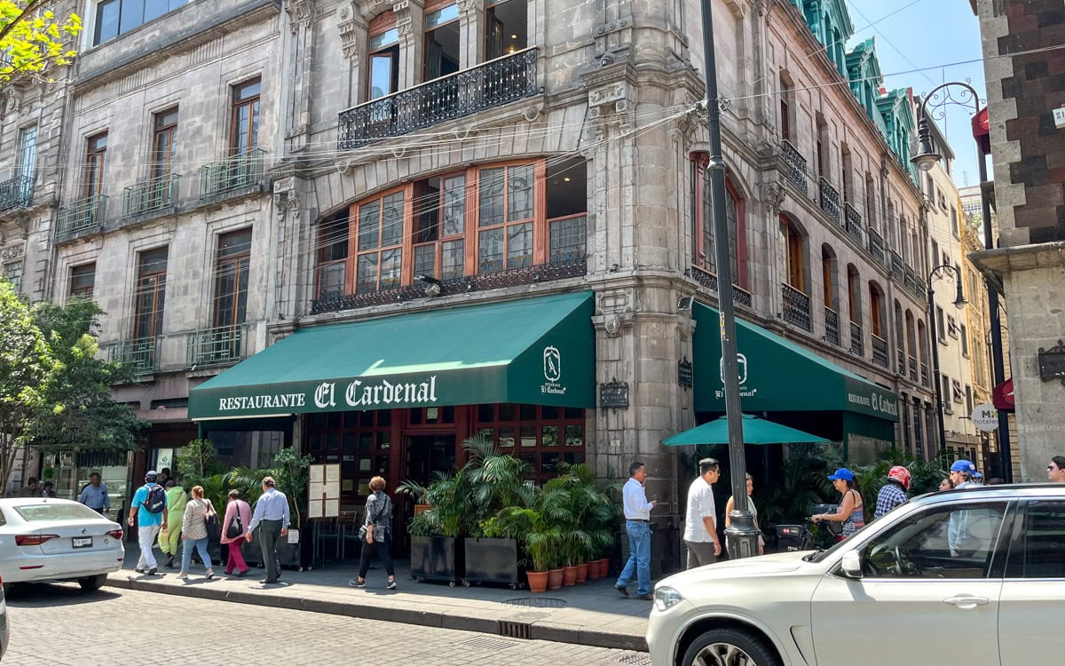 Restaurante El Cardenal in the historic center of Mexico City