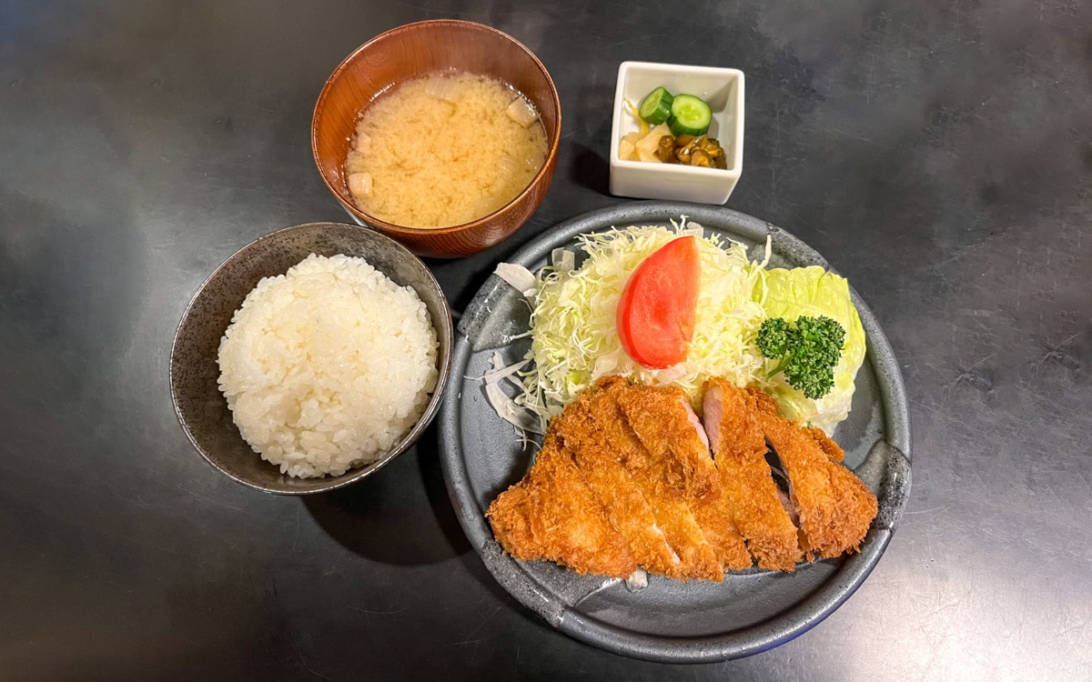 Deep-Fried Pork Cutlet Set, Niimura, Tokyo, Japan