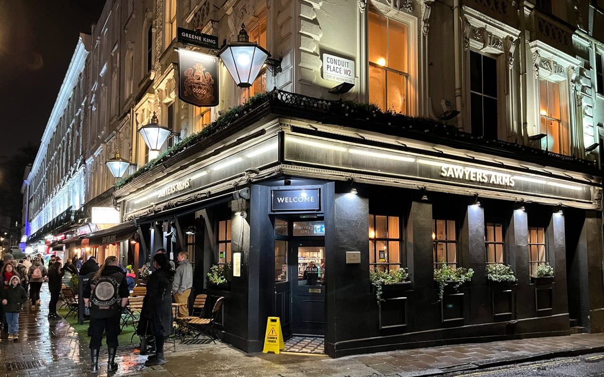 Sawyers Arms in the Paddington area of London, England